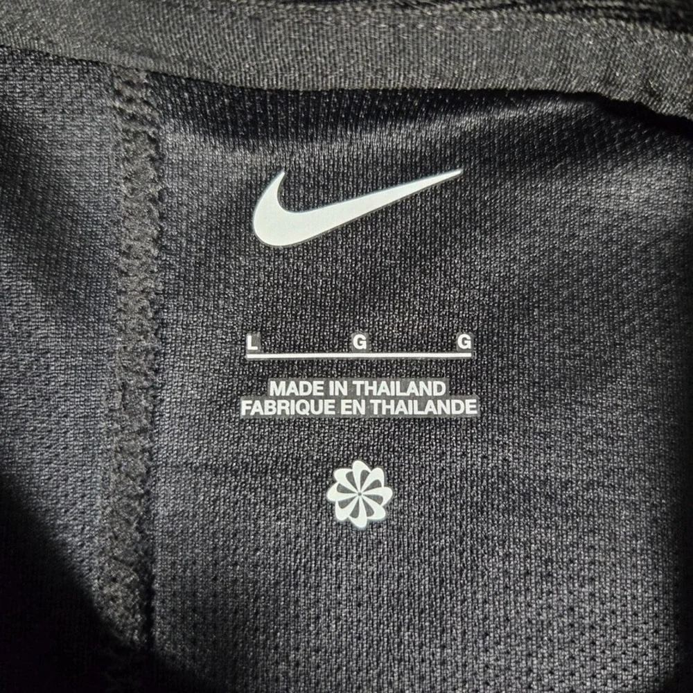 Nike Shirt Mens Large Gray Golf‎ Polo Performance Stretch Dri-Fit Casual Logo
